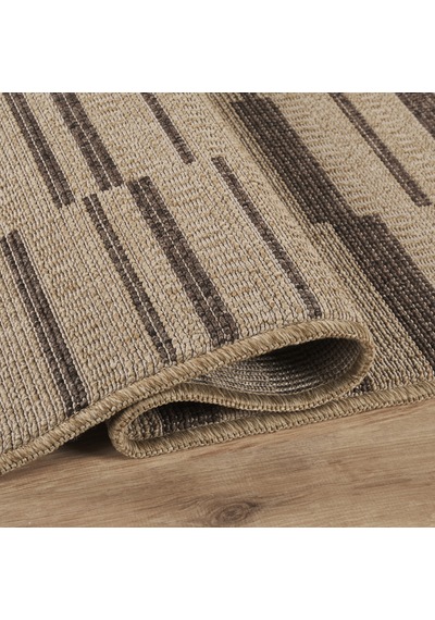 Kaşmir Halı Kilim Jüt Ravon Brown Salon Mutfak Halısı Yolluk Kahverengi