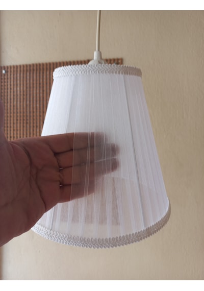 N-36 Beyaz Organze Yatak Odası Çocuk Ve Bebek Odası Avize Açik Beyaz