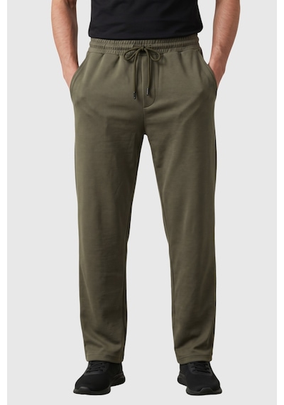 Rizzup Haki Baggy Style Likralı Lastikli İpli Erkek Spor Pantolon 2600262
