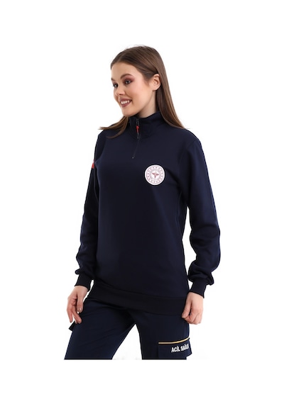Paramedik Balıkçı Yaka Outlet Sweat - Lacivert Lacivert