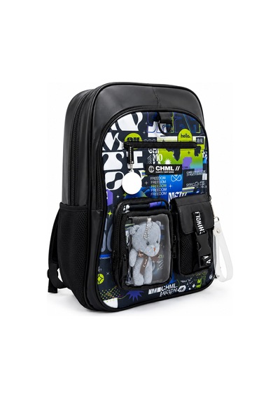 Chımola Toy New World Siyah Sırt Çantası 17"