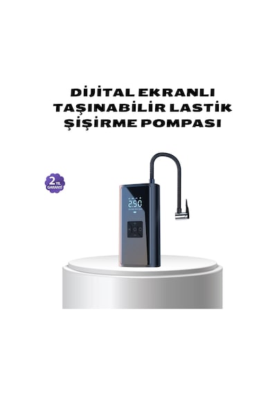Kablosuz Dijital Lastik Şişirme Pompası Led Işıklı 80w Belirtilmemiş