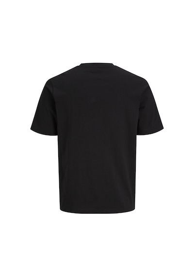 Jack & Jones Erkek Gögüs Baskili Regular Fit Bisiklet Yaka Tisört - Trace - 12308030 Siyah