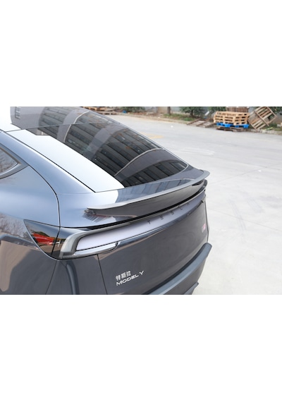Tesla Junıper Içın Uyumlu Spoıler Rüzgarlık Parlak Karbon
