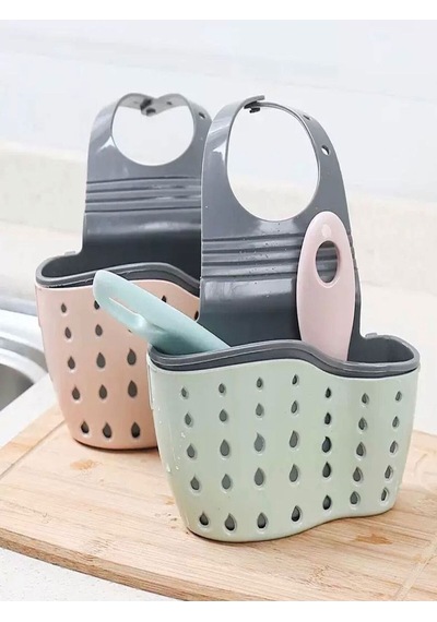 Banyo Ve Mutfak Musluk Askılı Bulaşık Süngeri Ve Sabunluk Süzgeçli Düzenleyici Plastik Çok Renkli Diğer