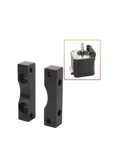 Z Eksen Nema 17 Step Motor Tutucu Mini Plastik Parça Siyah