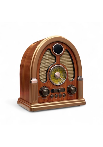 Rt-710a Ahşap Tasarım Nostalji Radyo,bluetooth Özellikli Eskitme Nostaljik Radyo