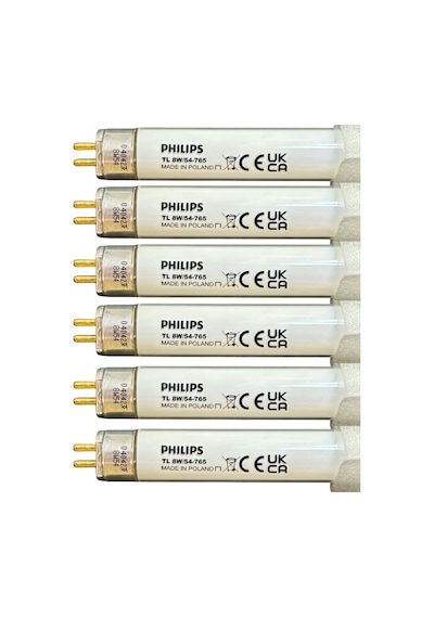 6 Adet Philips 8w 765 Beyaz Işık 6500k G5 Duylu T5 Floresan