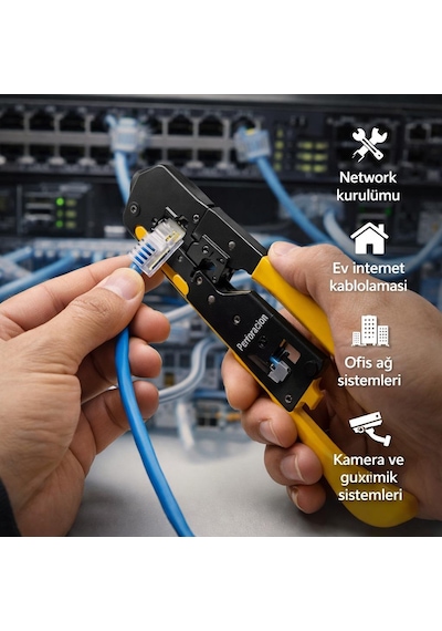 Apronx Apx-cr45 Rj45 Rj11 Yeni Nesil Pense Seti Cat5/cat6/cat7 Yedek Bıçaklı