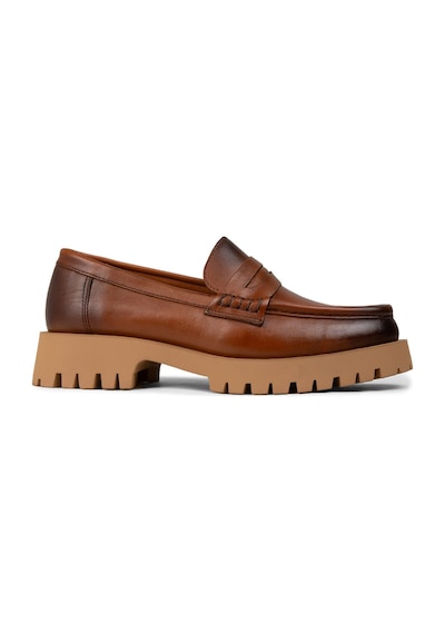 Deery Kadın Hakiki Deri Taba Rengi Loafer Ayakkabı - 02034ztbac02