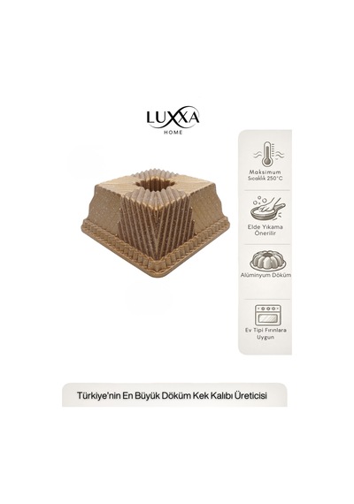 Siena Döküm Kek Kalıbı 22cm Gold Gold