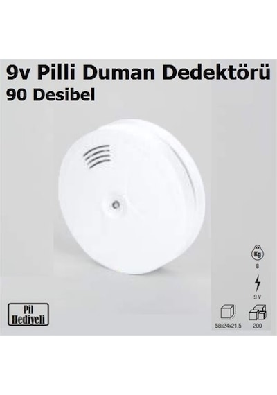 9v Pilli Duman Dedektörü