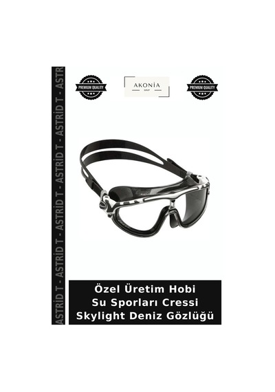 Özel Üretim Hobi Su Sporları Cressi Skylight Deniz Gözlüğü Whıte-pınk