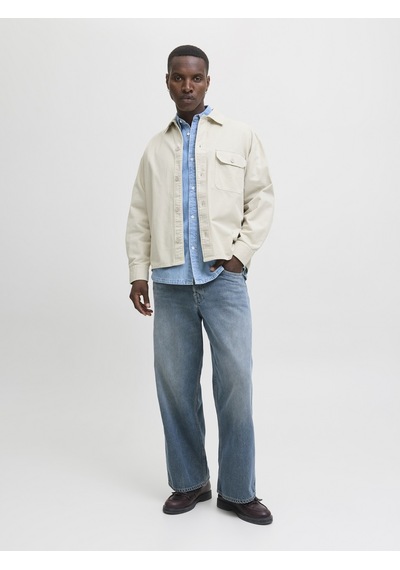 Jack & Jones Jack Jones Erkek Tek Cepli Uzun Kollu Gömlek 12279575 Bej