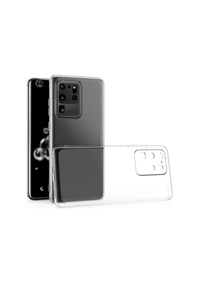 Galaxy S20 Ultra Kılıf Zore Kamera Korumalı Süper Silikon Renksiz