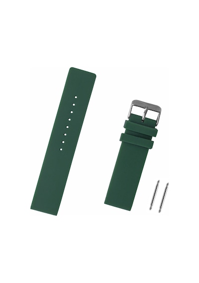Saatse Yeşil Silikon Saat Kordonu Kayış 14 MM