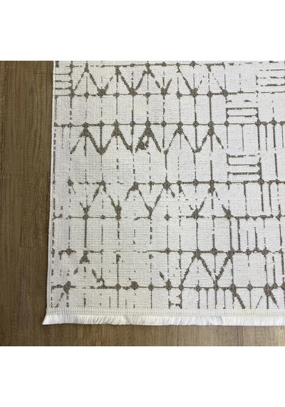 Hoom Rugs Terrace 8204 Beyaz Hav Toz Vermez Dekoratif Kilim