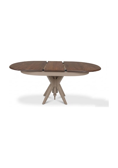 Vintera Açılır Oval Ahşap Mutfak Masası 80x120 Ceviz