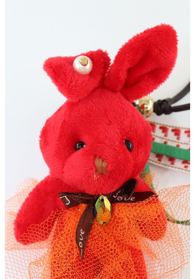 Anahtarlık Çanta Charm. Ayna Süsü. Çanta Aksesuarı. Anahtarlık Peluş Tavşan Örme Ip Çanta Charmı