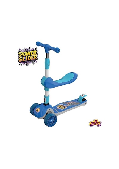 Power Slider Oturaklı Scooter Mavi