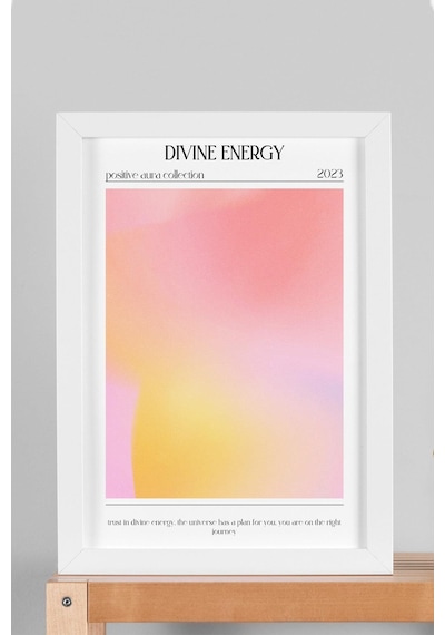 Divine Energy Çerçeveli Tablo İlahi Enerji Aura Renkleri