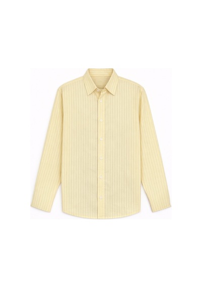 Antioch Relaxed Fit Çizgili Erkek Gömlek Sarı