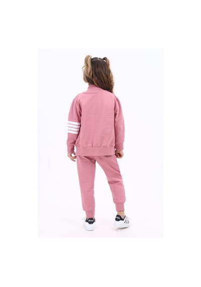 Toontoy Kids Toontoy Kız Çocuk Nakışlı Eşofman Takım Gül Kurusu
