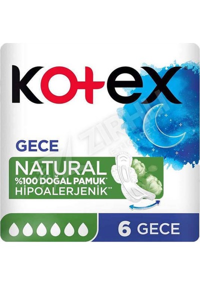 5 Adet Kotex Natural Ultra Single Gece 6lı