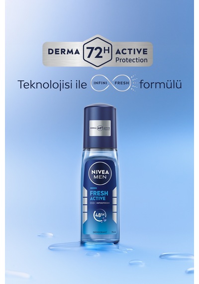 Men Erkek Pump Sprey Deodorant Fresh Active 75 Ml,ter Kokusuna Karşı Koruma,alüminyum İçermez