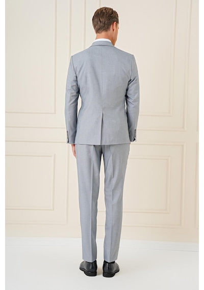 Efor Tk 903 Slim Fit Gri Klasik Takım Elbise Gri