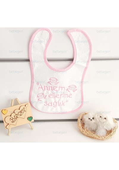Annem Ellerine Sağlık Su Geçirmez Pembe Önlük Pembe