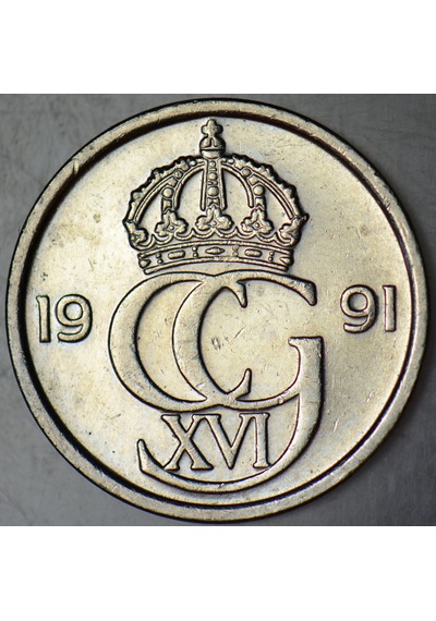 İsveç 50 Öre 1991.
