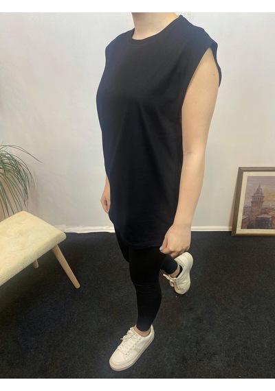 Kadın Bisiklet Yaka Regular Fit Tişort Spr24atk340 Black