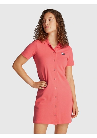Tommy Jeans Kadın Pembe Elbise Çok Renkli