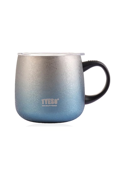Tyeso Napoli Mug Vakumlu Paslanmaz Termal Kapaklı 355 Ml-Siyah