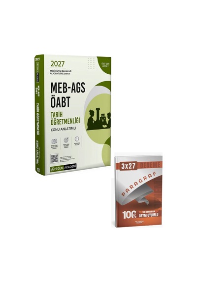 Pegem 2027 Öabt Meb-ags Tarih Öğretmenliği Konu Anlatımlı+ Anla Kazan Paragraf