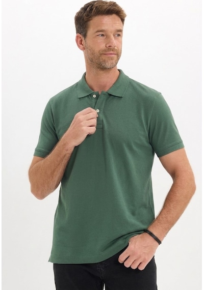Tudors Erkek Slim Fit Dar Kesim Premium Seri %100 Pamuk Yumuşak Dokulu Merserize Yeşil Polo Yaka Tişört-50917 Tudors Erkek Slim Fit Dar Kesim Premium Seri %100 Pamuk Yumuşak Dokulu Merserize Yeşil Polo Yaka Tişört-50917