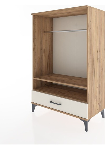 Hyperion Dolap 2 Raflı Tek Çekmeceli Tek Askılı 88x44x134 Çam-aytaşı Atlas Çam