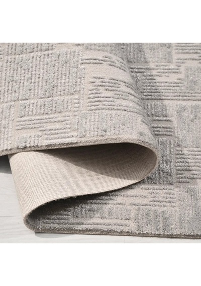 Nistanbul Nis-005 Desen 3 Gri Salon, Oturma Odası Ve Koridor Halısı - Robot Süpürge Uyumlu