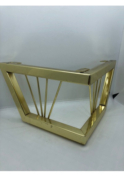 Metal, 15 24 24 Gold Kaplama Parlak Koltuk, Mobilya Ayağı 4 Adet Gold Kaplama