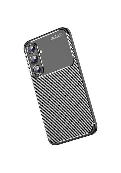 Samsung Galaxy Uyumlu A55 Kilif Karbon Tasarim Negro Silikon Kapak