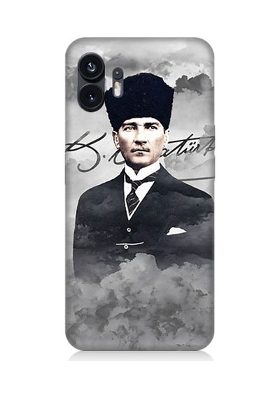 Nothing Phone 2 Atatürk Portresi Desenli Silikon Kılıf