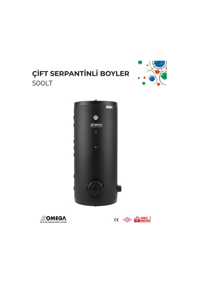 500 L Çift Serpantinli Boyler