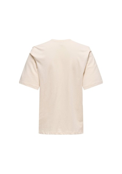 Onlmoody Lıfe S/s Word Top Box Jrs Krem Çok Renkli