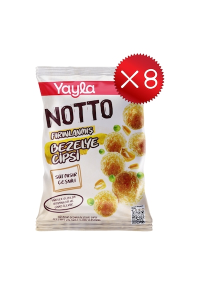 Yayla Notto Süt Mısır Çeşnili Bezelye Cipsi 55 G X8