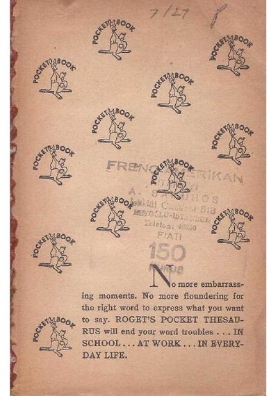 Roget'S Pocket Thesaurus (2.El)