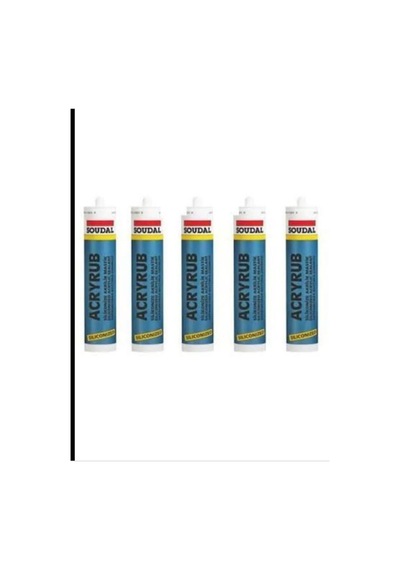 Silikonize Mastik 500gr Beyaz 5 Adet