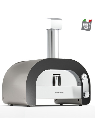 Fontana Forni Maestro 60 Gazlı Pizza Fırını Inox - Siyah