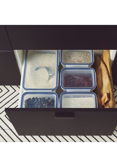 Ikea 365+ Plastik Saklama Kabı, Plastik, 10,6 Lt Çok Renkli