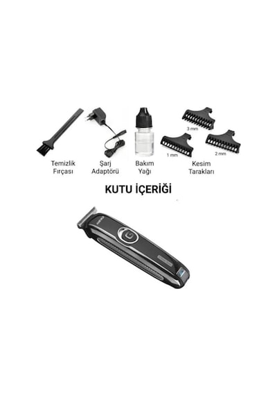 Zhltech Ip-1001 Yedek Başlıklı Şarjlı Saç Sakal Tıraş Makinesi